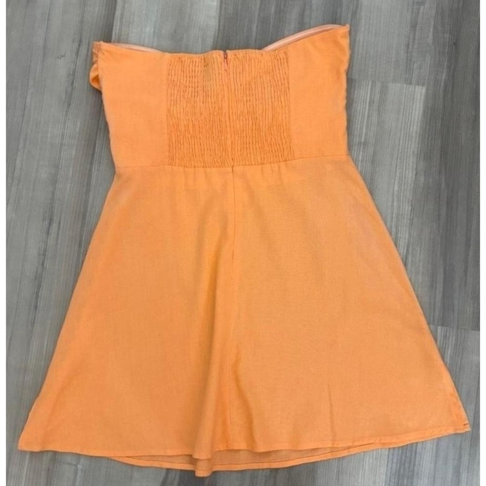 Princess Polly Falling For You Orange Cut Out Strapless Twist Front Mini size 8 - Picture 4 of 6